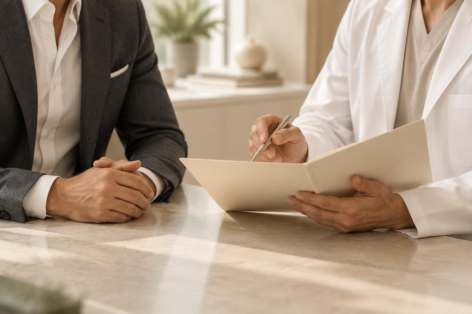 Private medical consultation focused on individualized planning